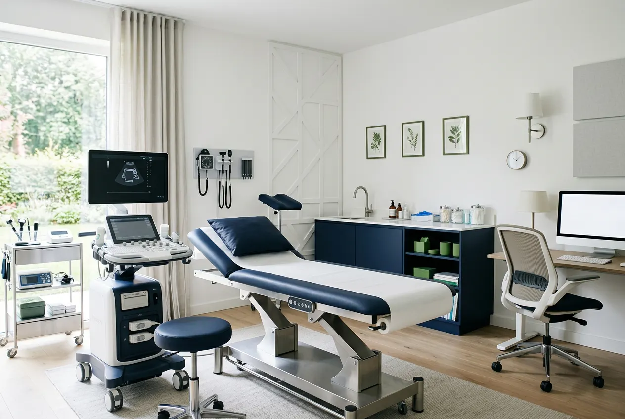 Specialist examination room with modern equipment